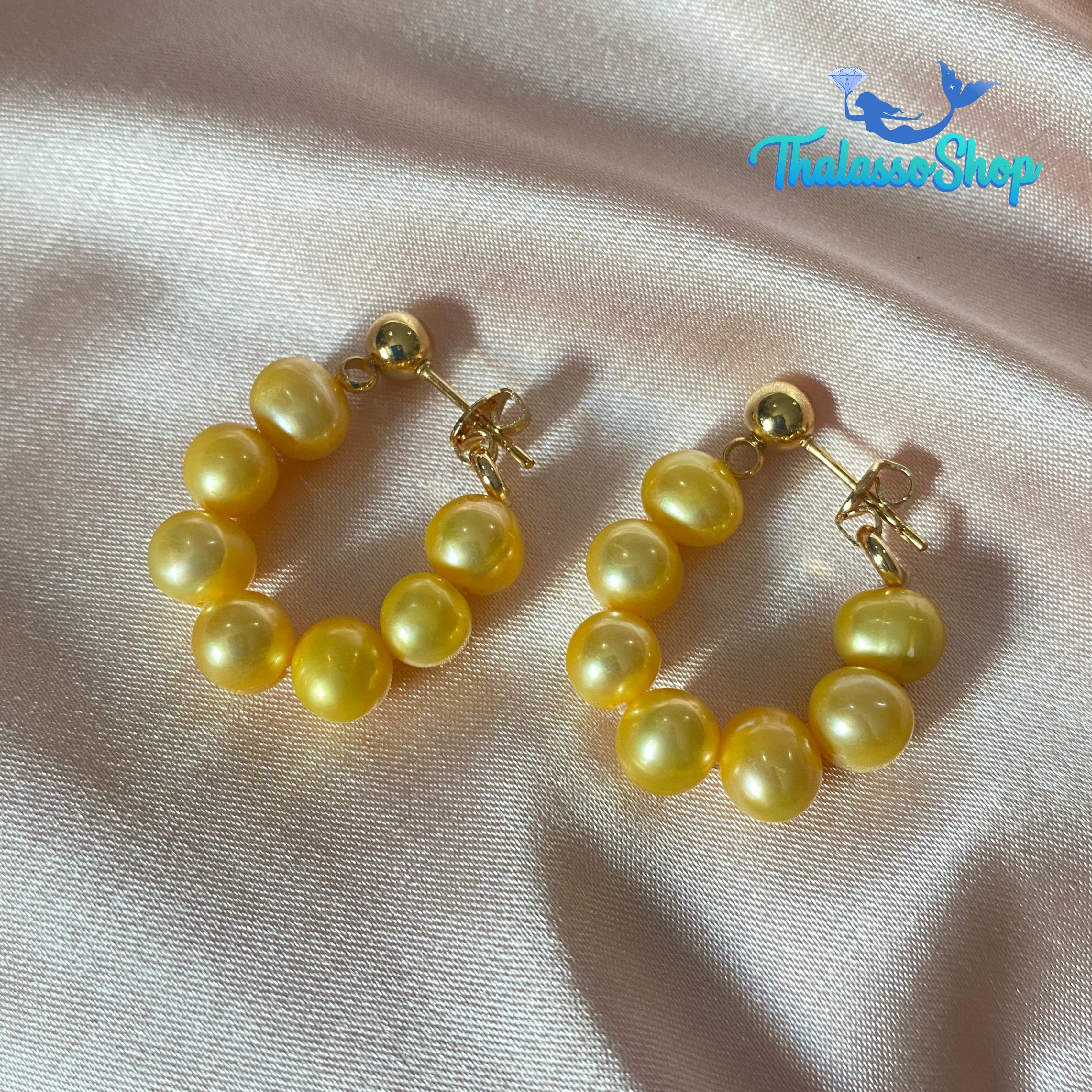 DAYANA Pearl Hoop Earrings