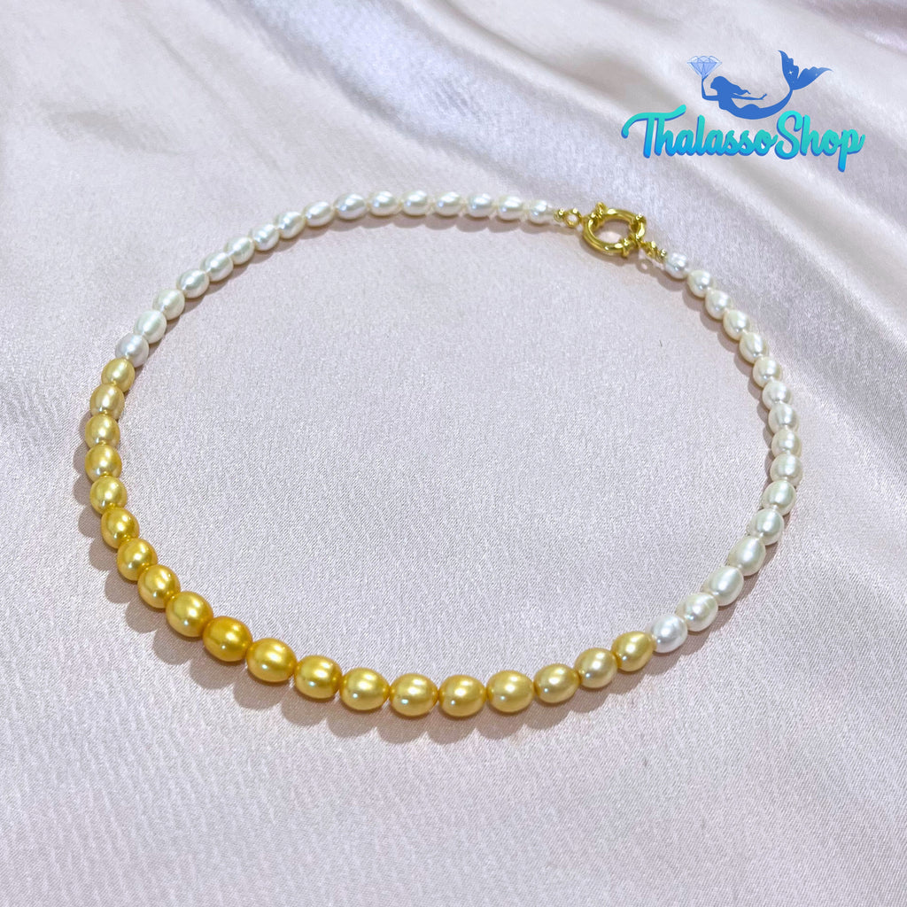 JAMIE Golden Yellow Pearl Necklace