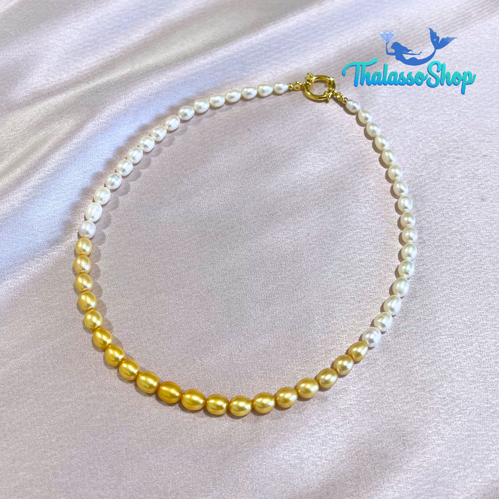 JAMIE Golden Yellow Pearl Necklace