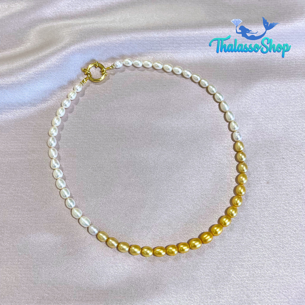 JAMIE Golden Yellow Pearl Necklace