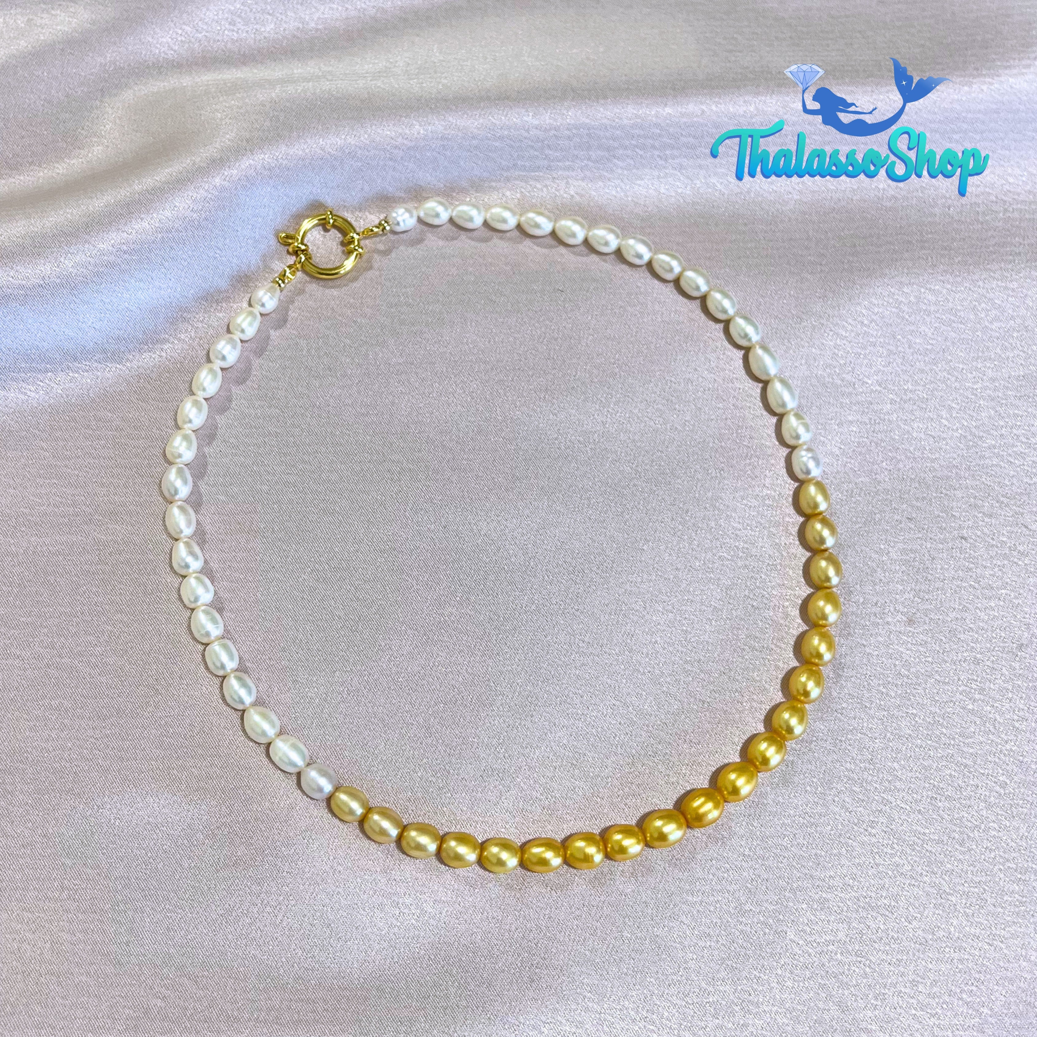 JAMIE Golden Yellow Pearl Necklace