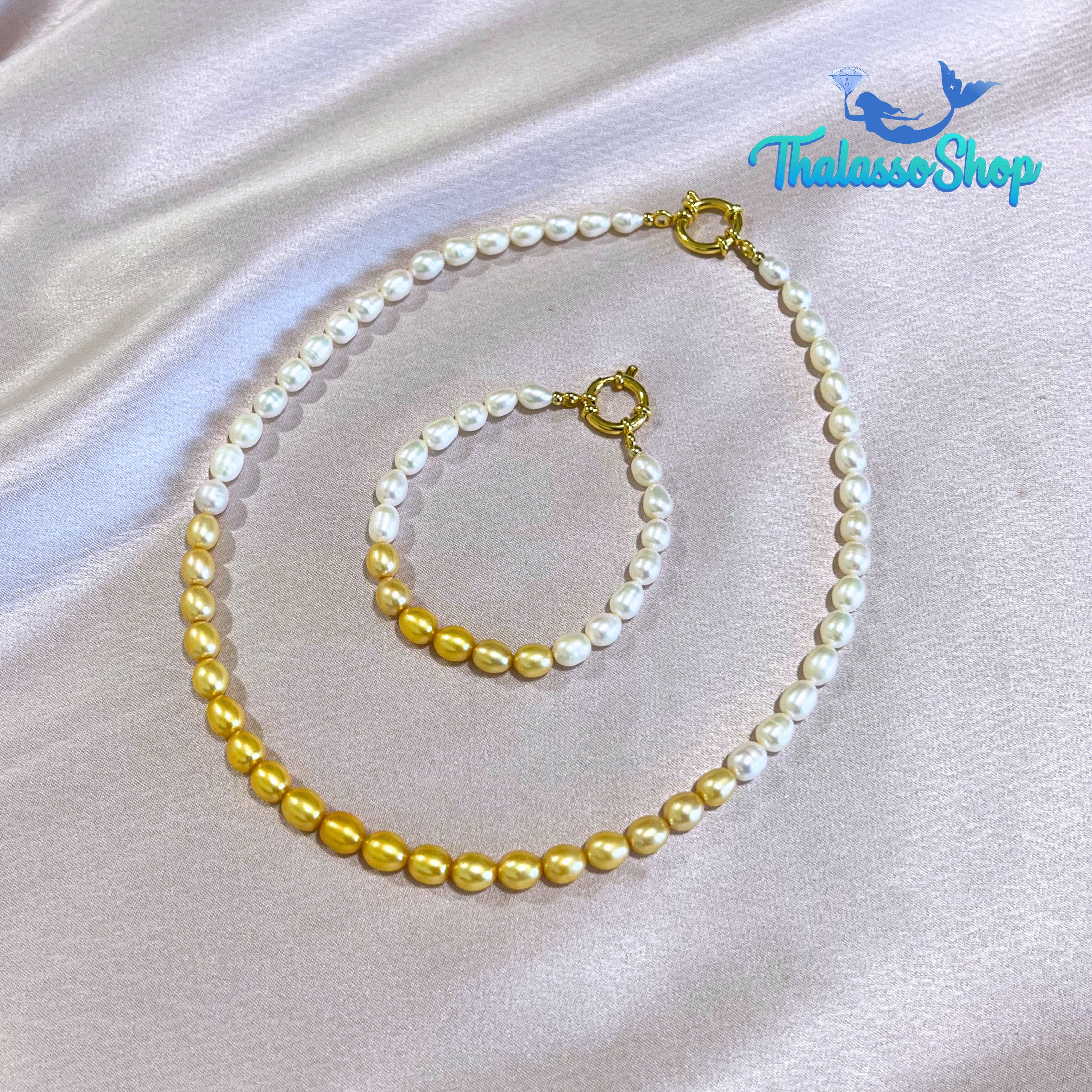 JAMIE Golden Yellow Pearl Necklace