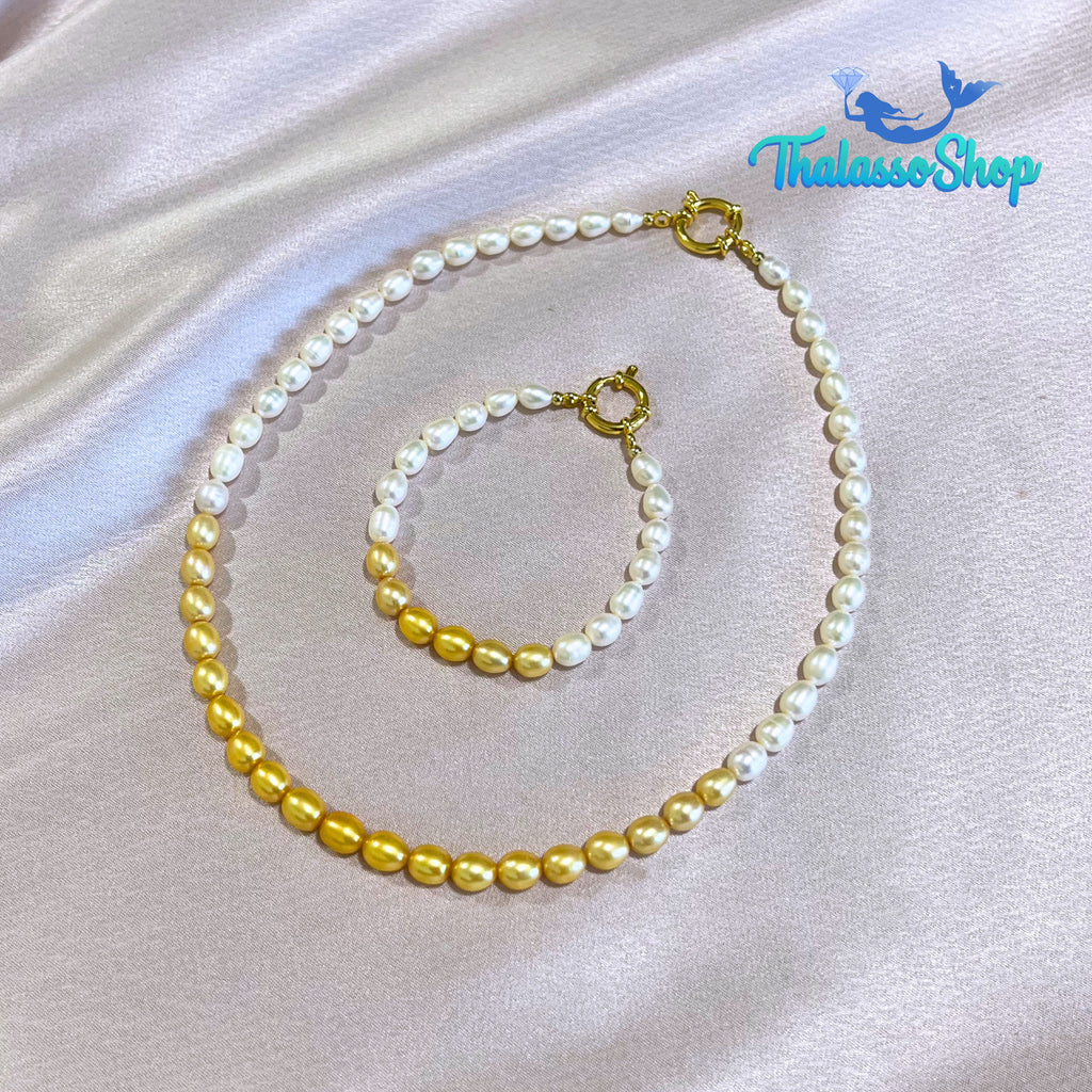 JAMIE Golden Yellow Pearl Bracelet