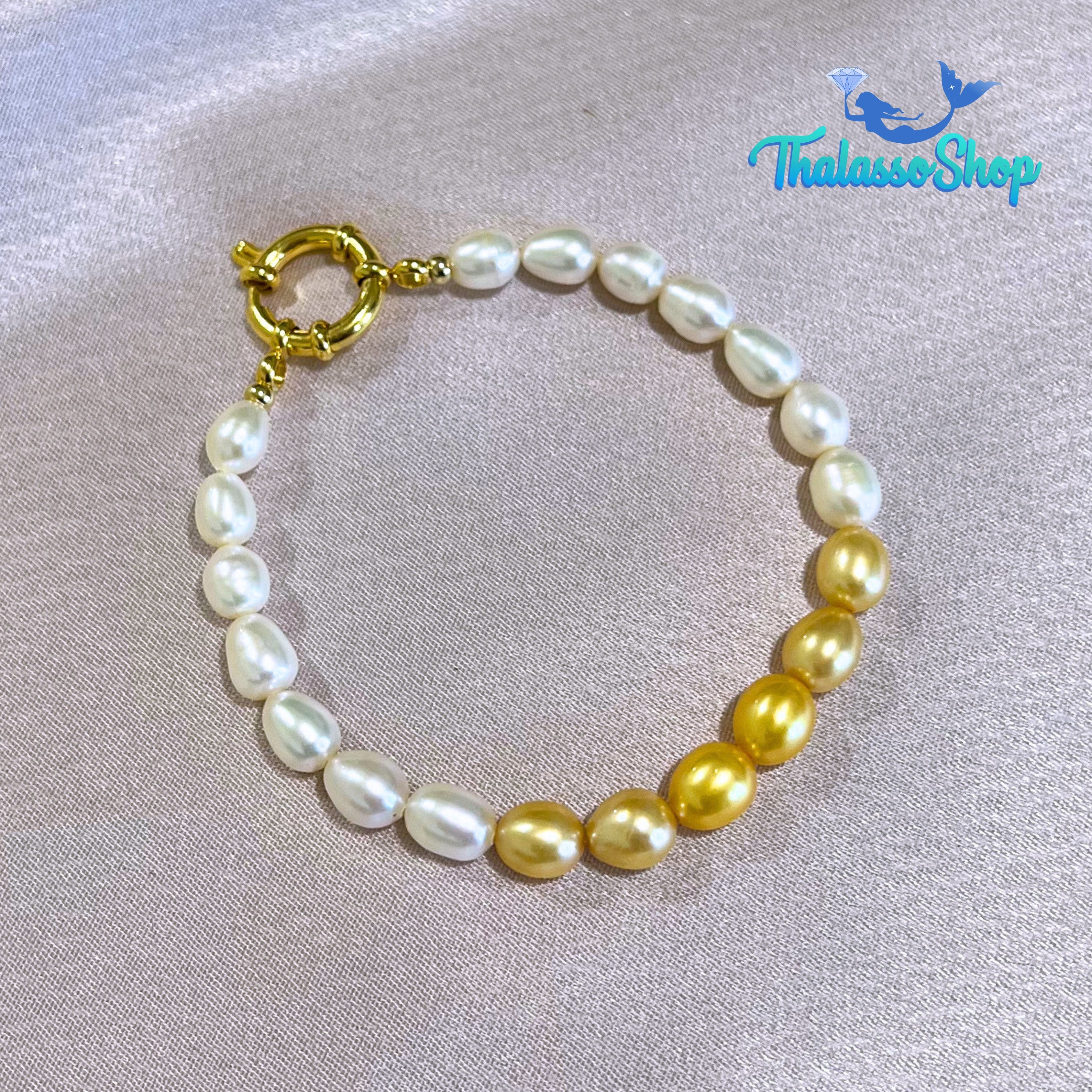 JAMIE Golden Yellow Pearl Bracelet