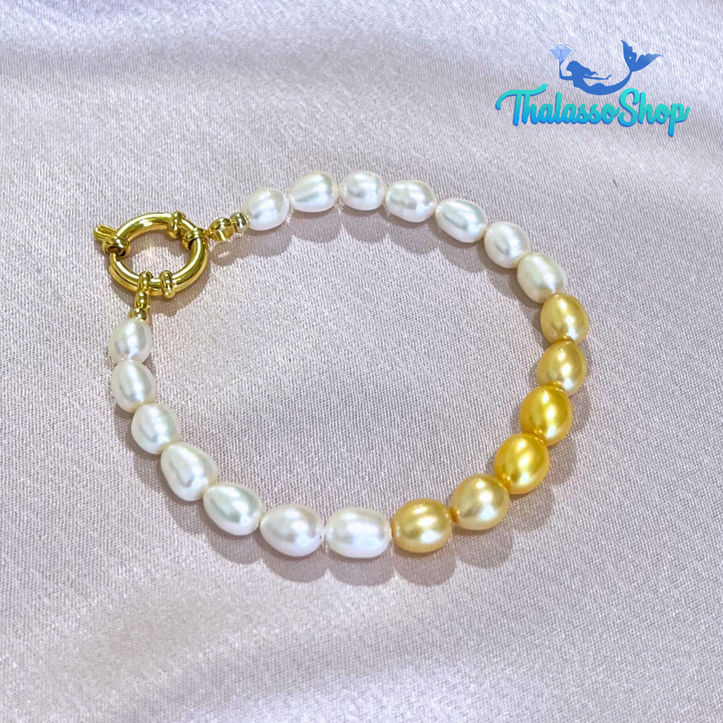 JAMIE Golden Yellow Pearl Bracelet