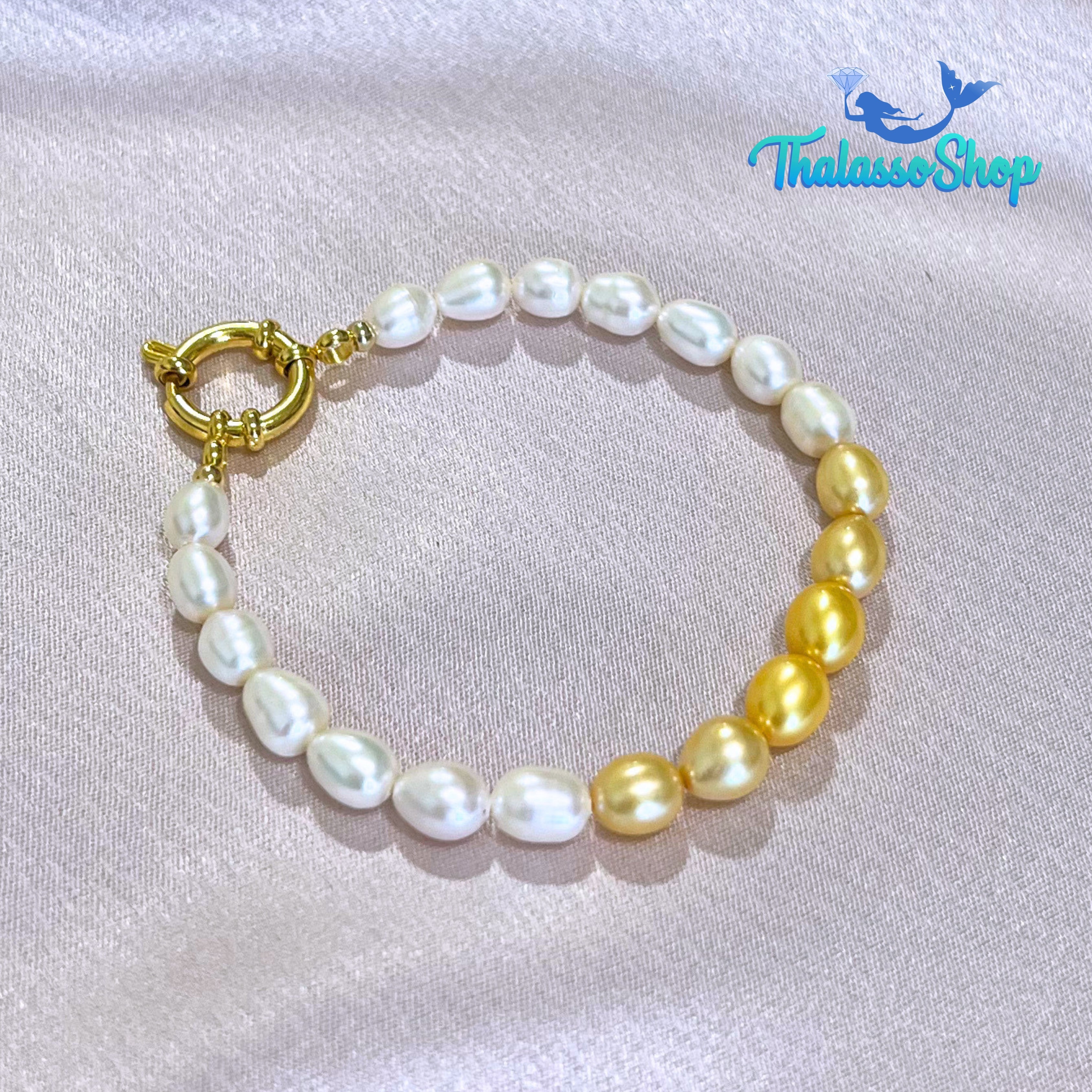 JAMIE Golden Yellow Pearl Bracelet