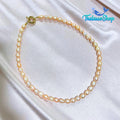 SHAMCEY Peach Pearl Necklace