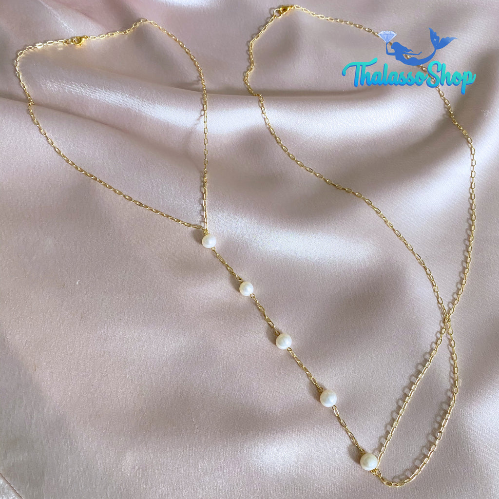AKIKO Pearl Body Necklace