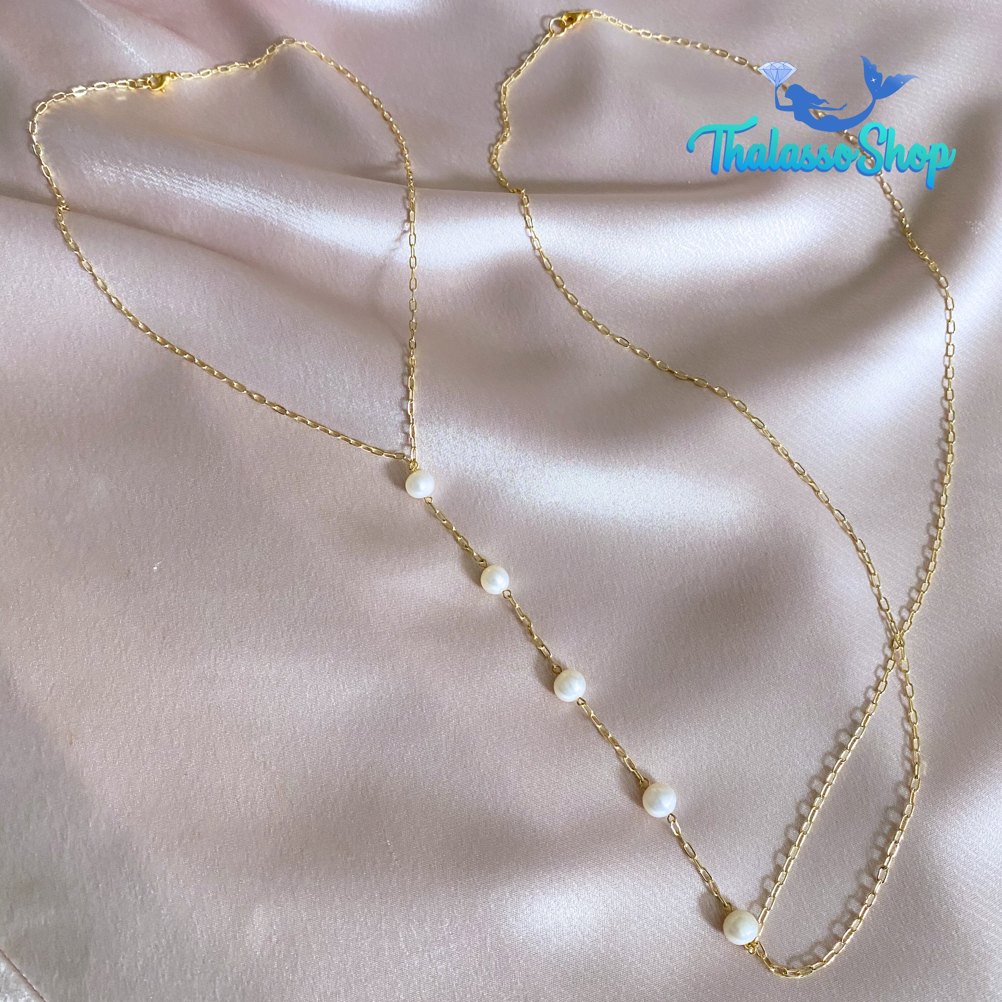 AKIKO Pearl Body Necklace