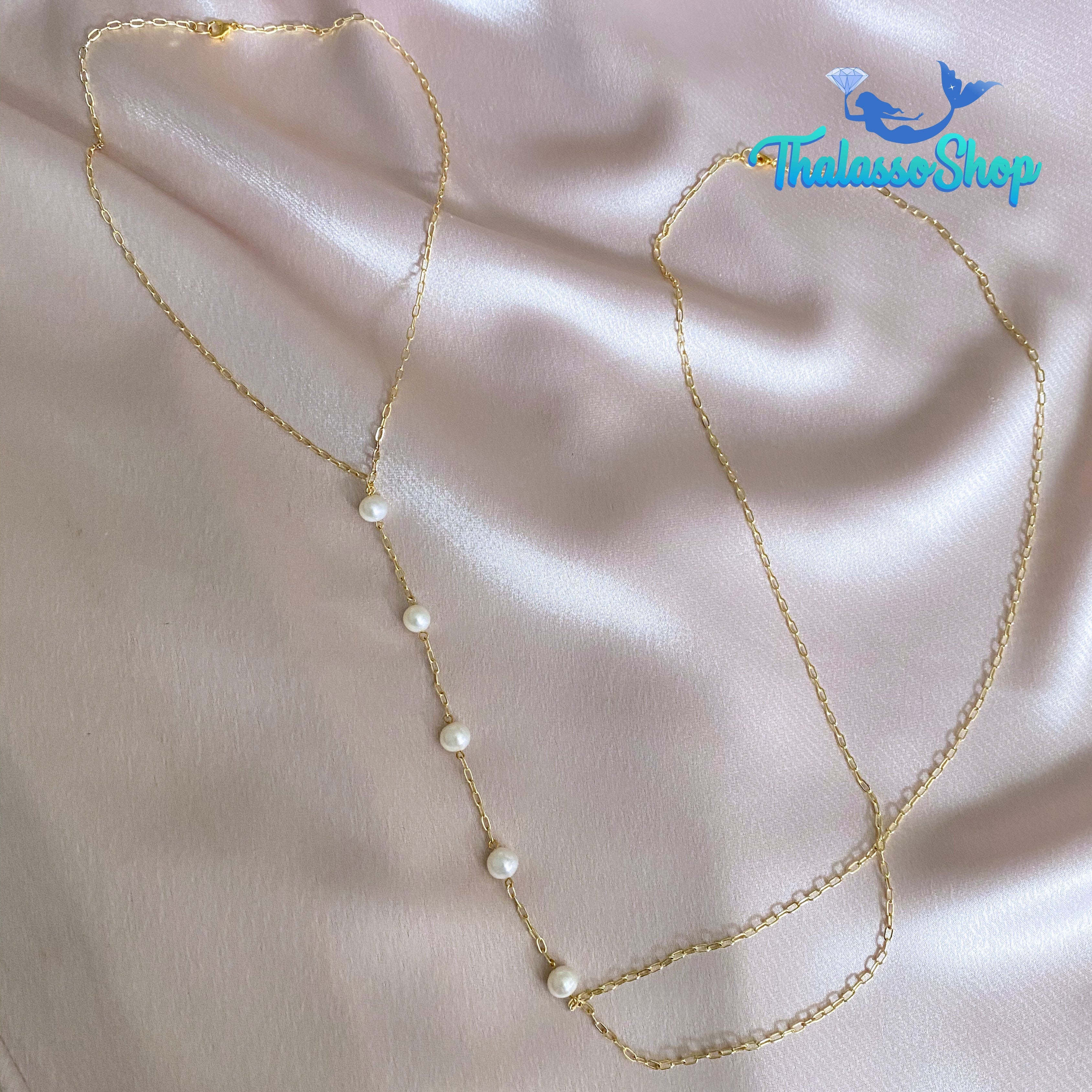 AKIKO Pearl Body Necklace