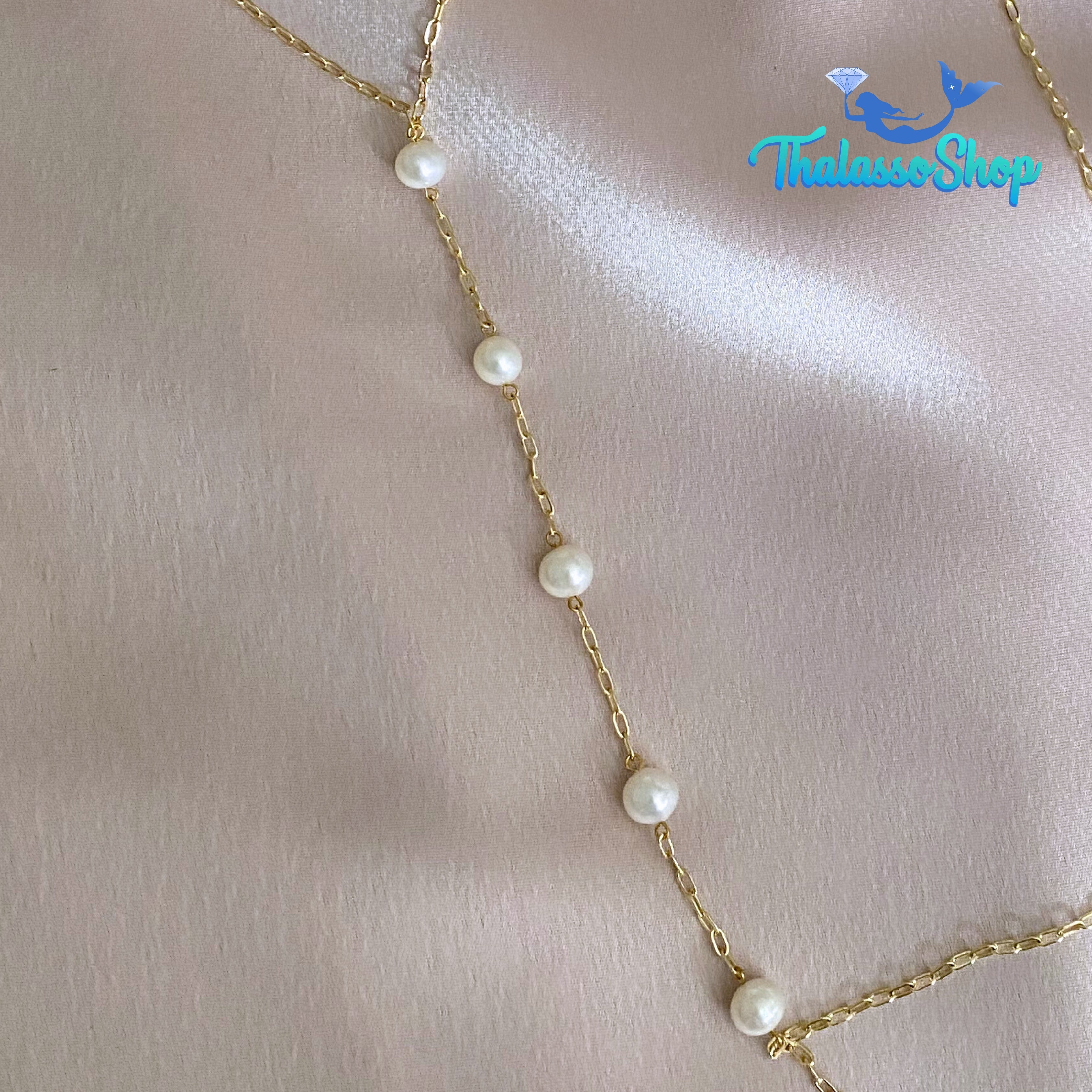 AKIKO Pearl Body Necklace