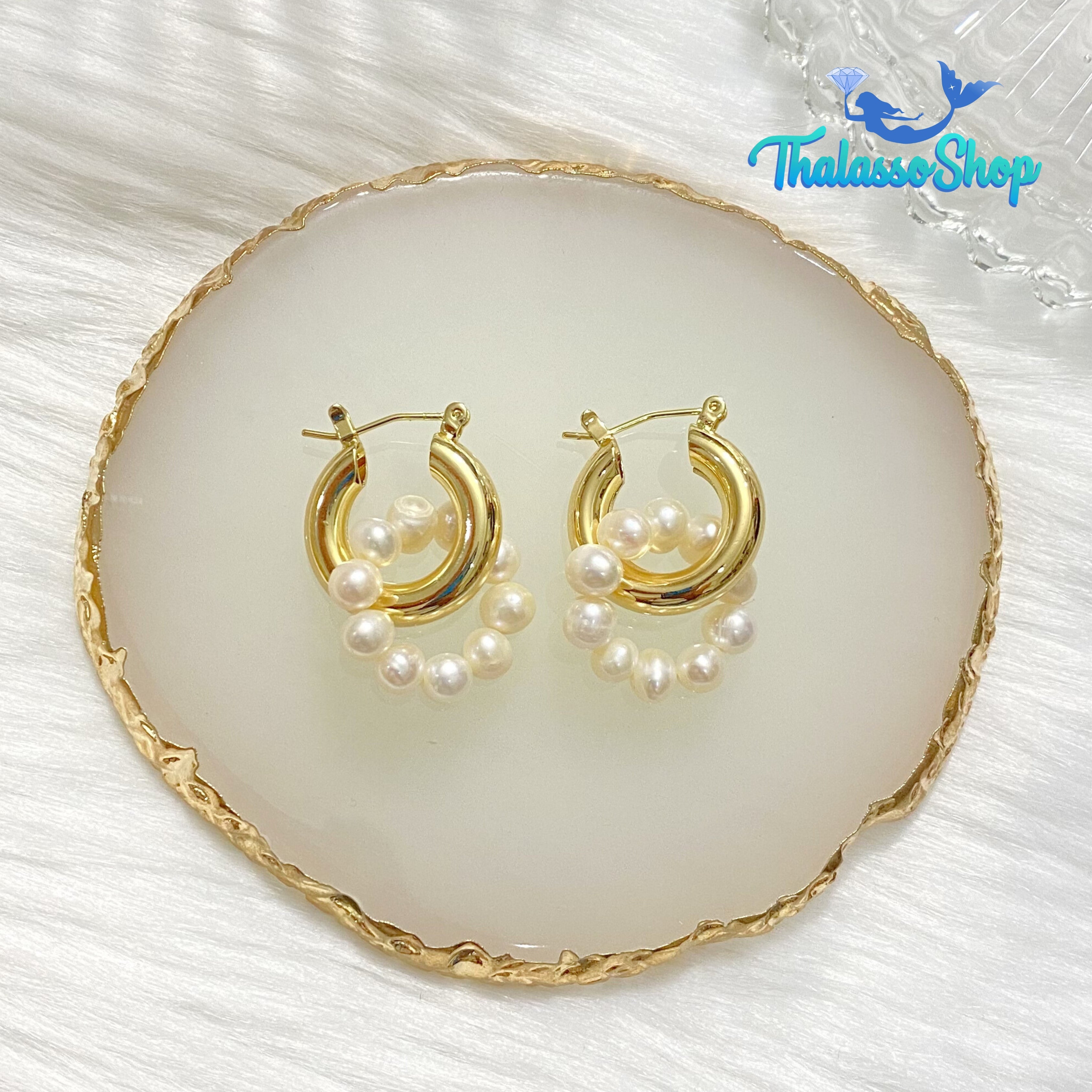 JUSTINE Pearl Earrings