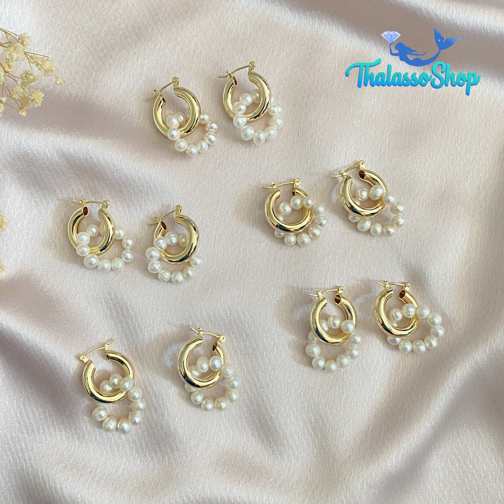JUSTINE Pearl Earrings