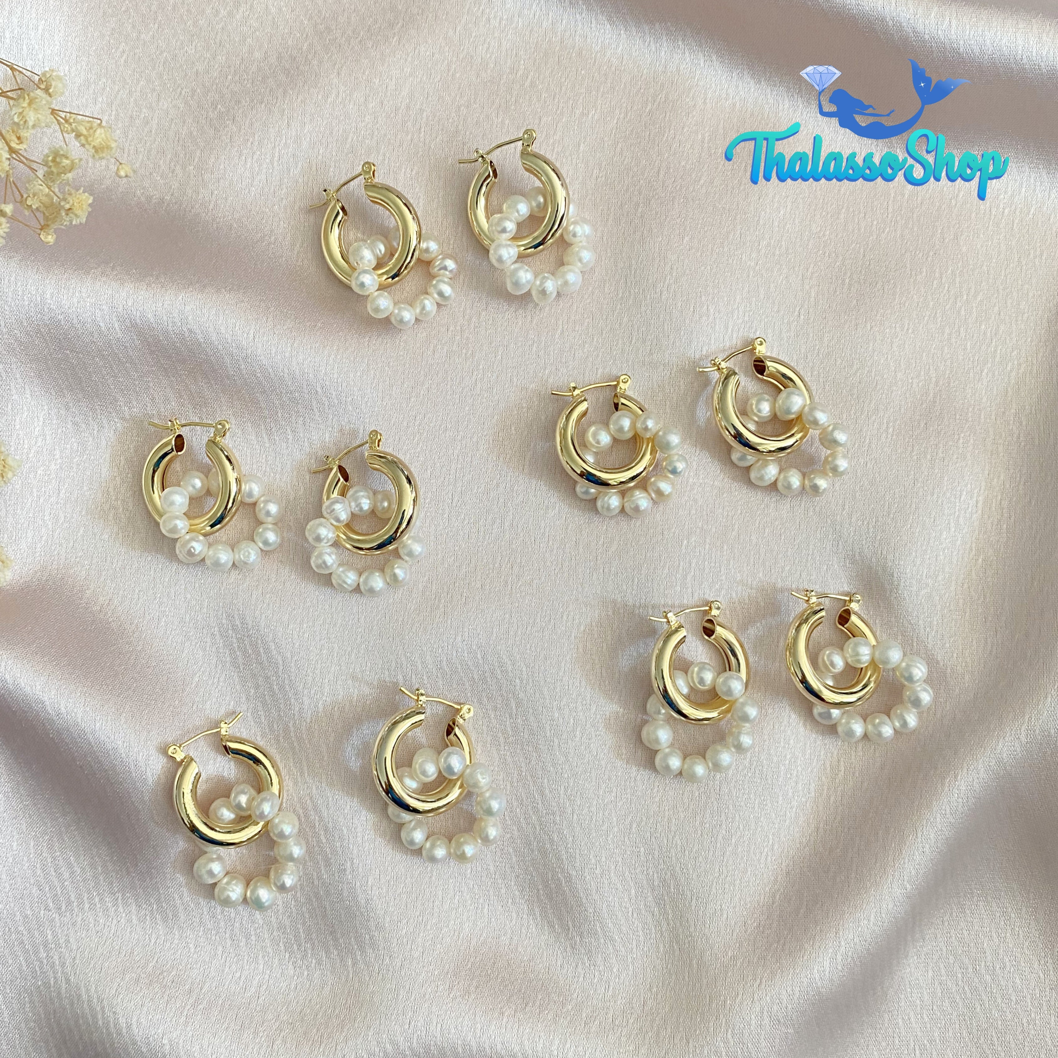 JUSTINE Pearl Earrings