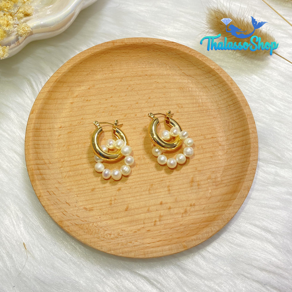 JUSTINE Pearl Earrings