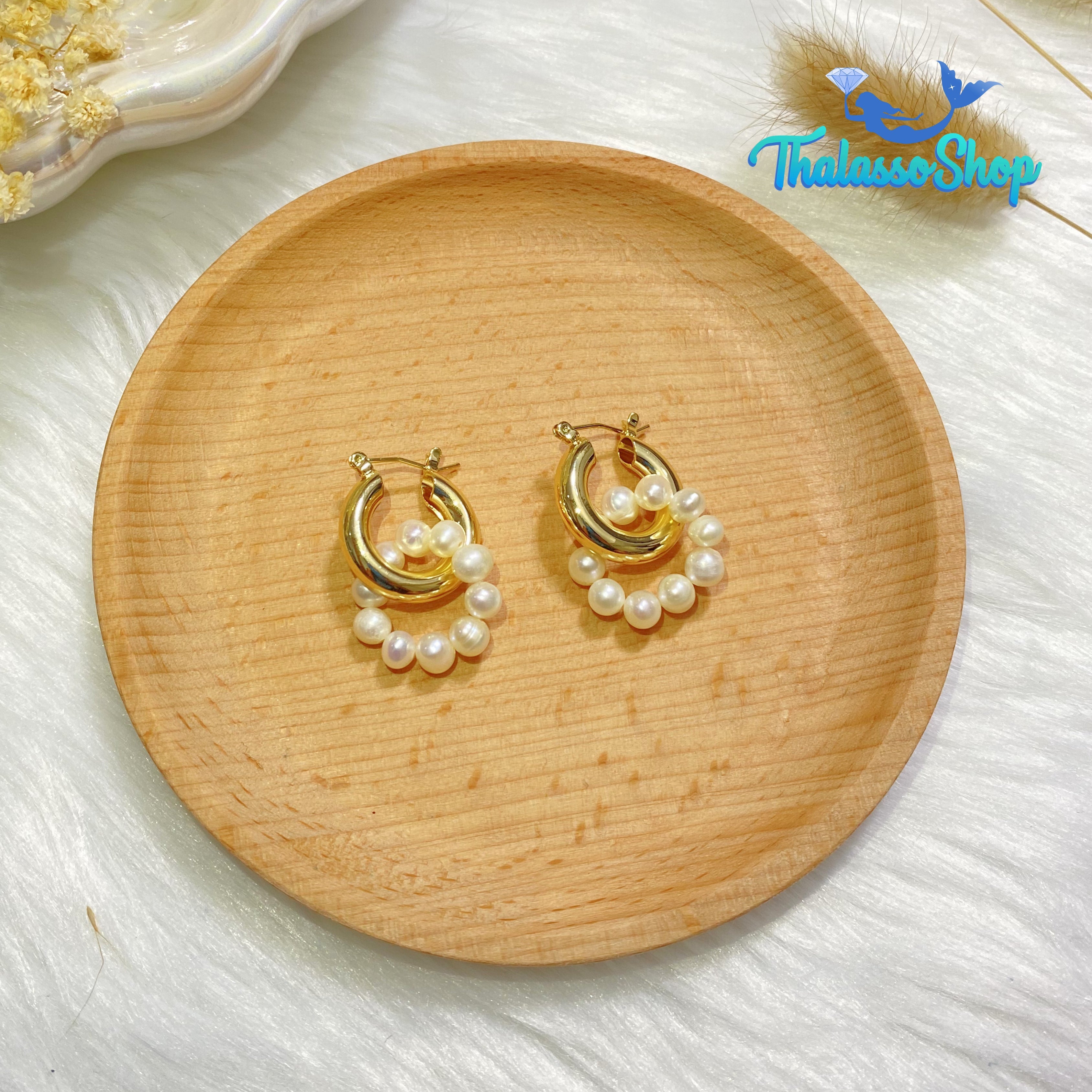 JUSTINE Pearl Earrings