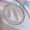 MIRIAM Grey Pearl Necklace