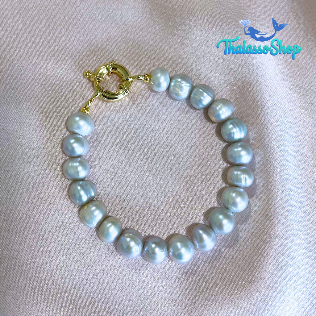 MIRIAM Grey Pearl Bracelet