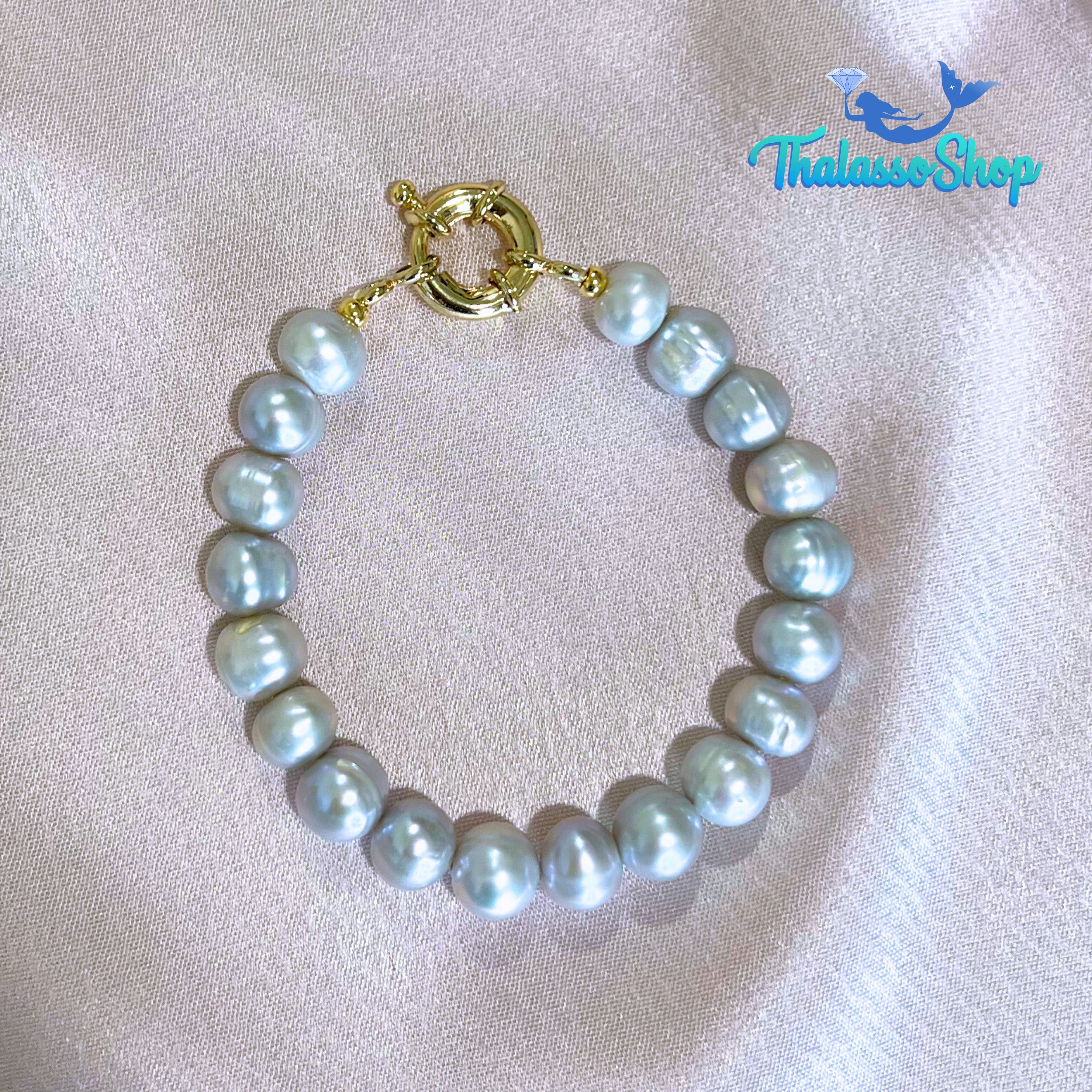 MIRIAM Grey Pearl Bracelet