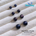 PIA Black Pearl Stud Earrings