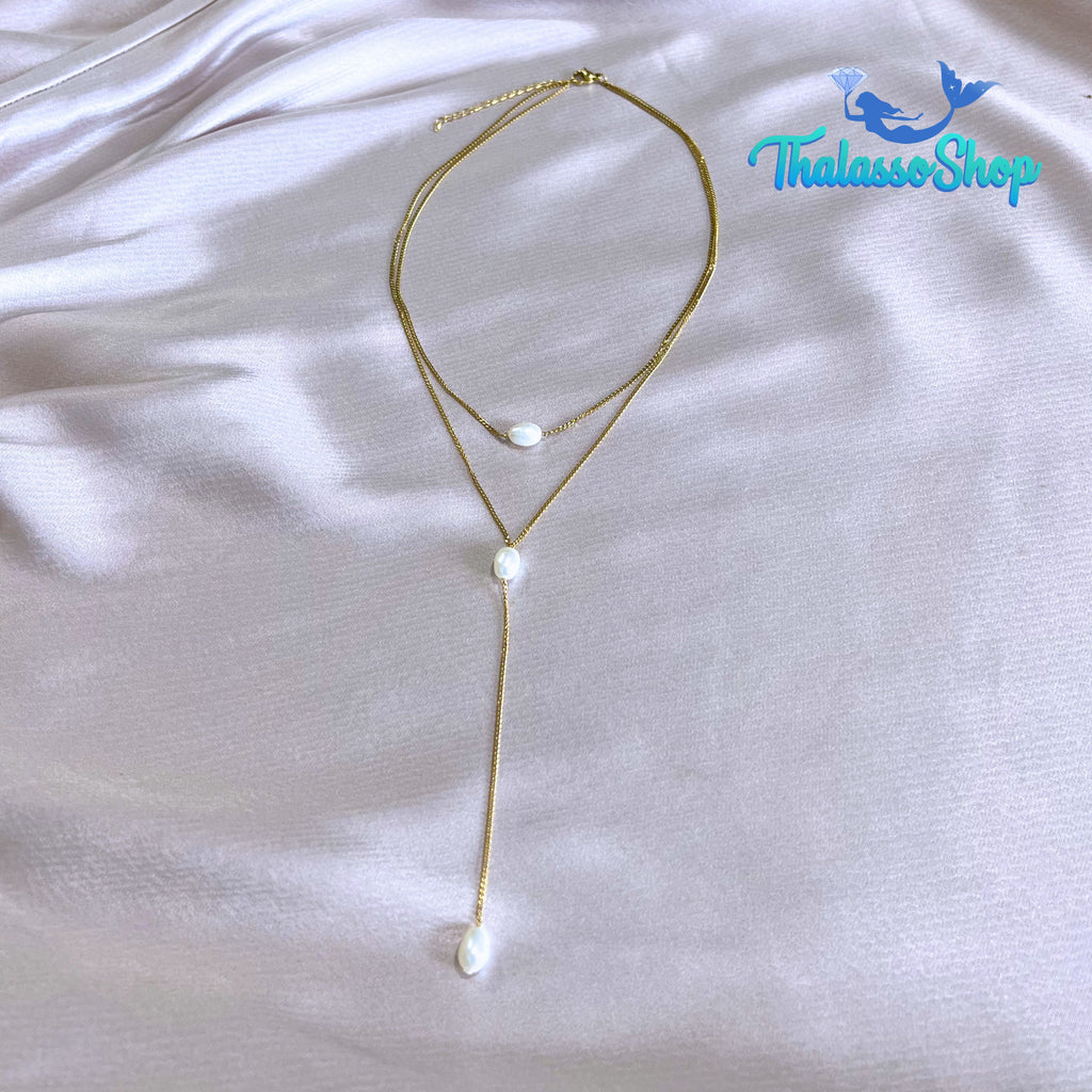 LINDSEY Pearl Necklace