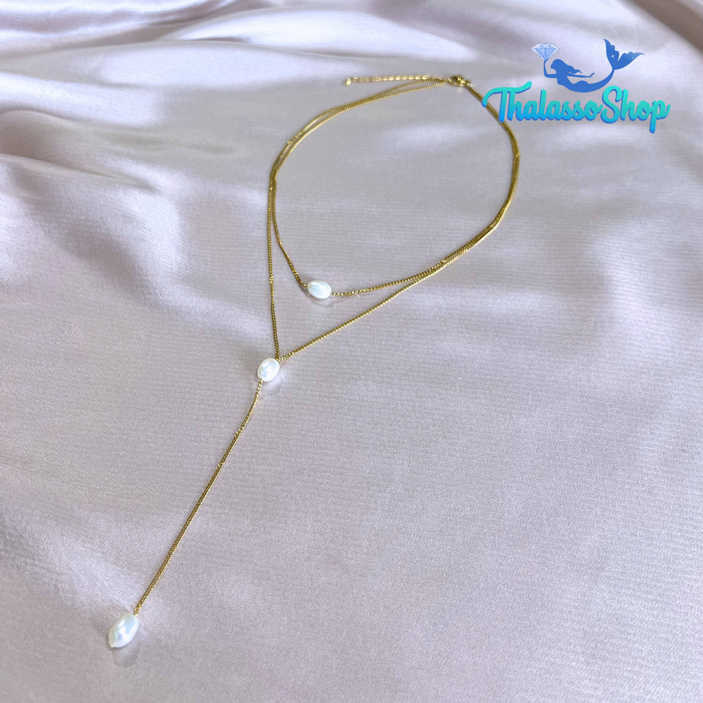 LINDSEY Pearl Necklace