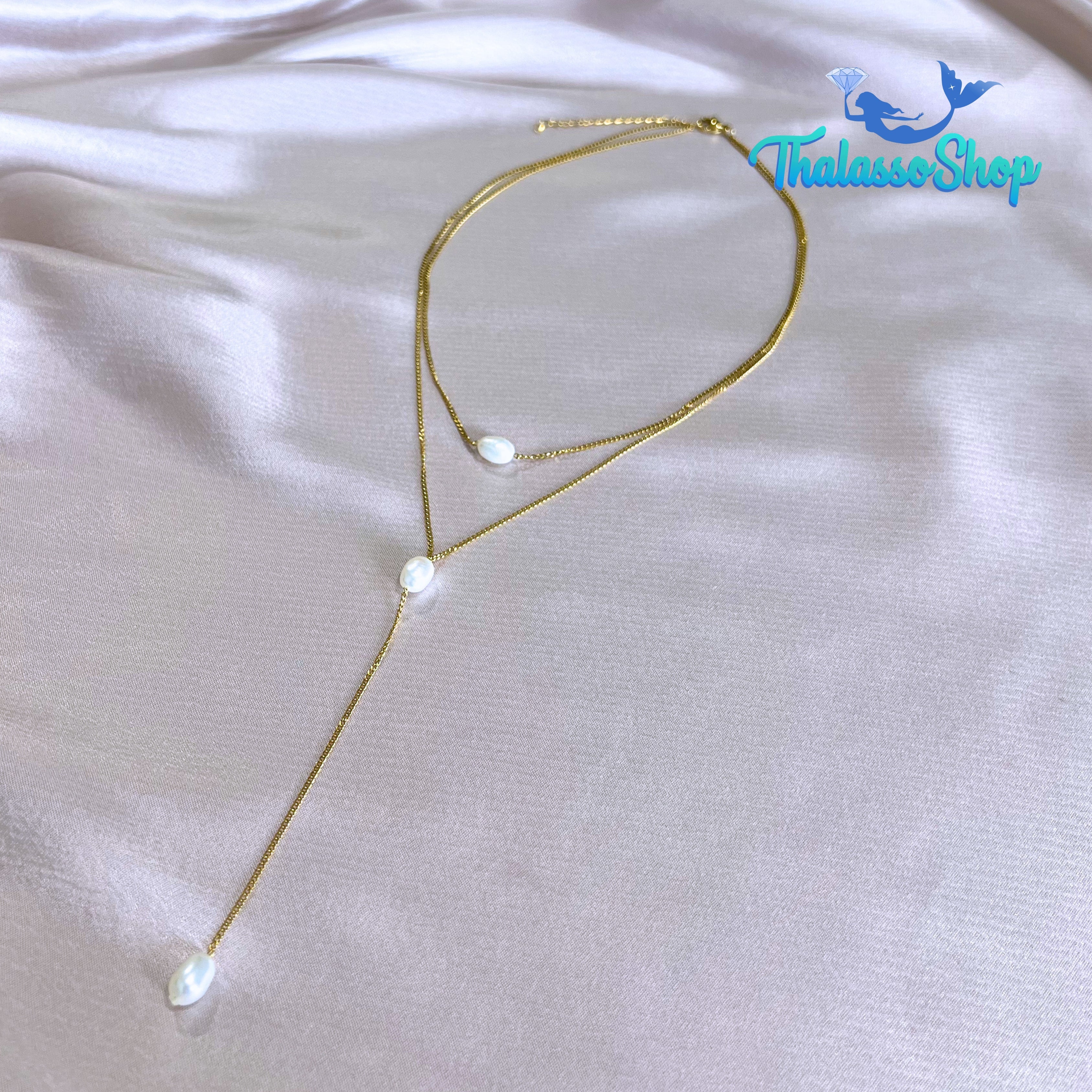 LINDSEY Pearl Necklace