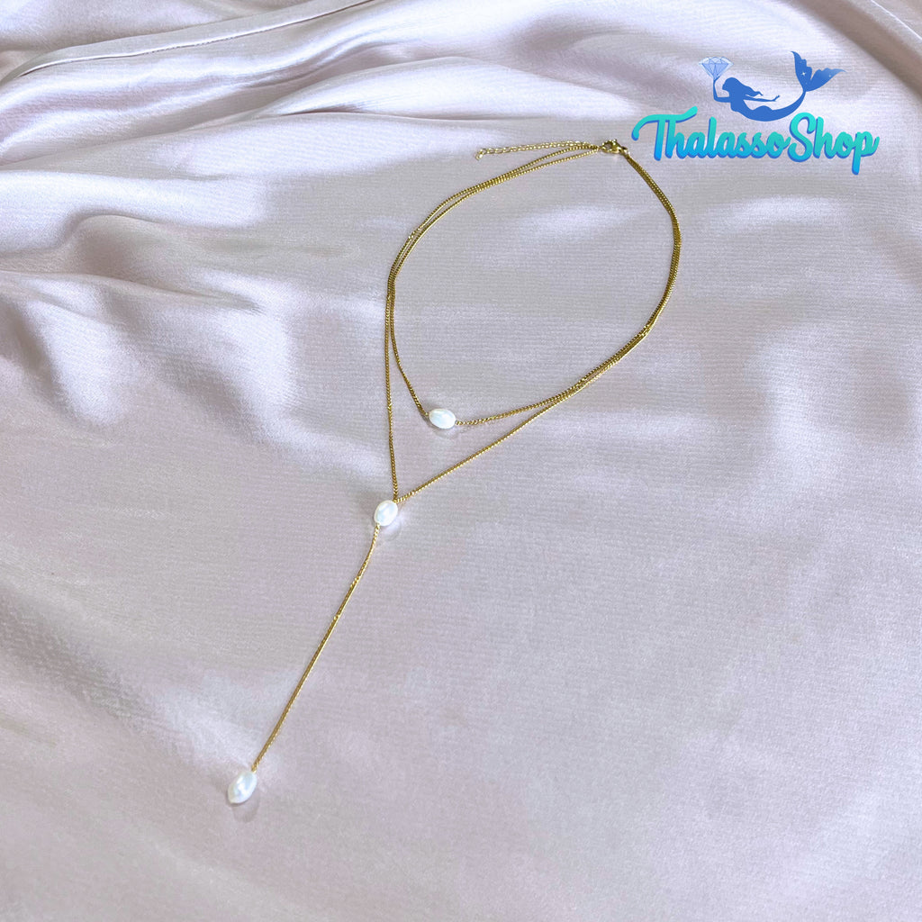 LINDSEY Pearl Necklace