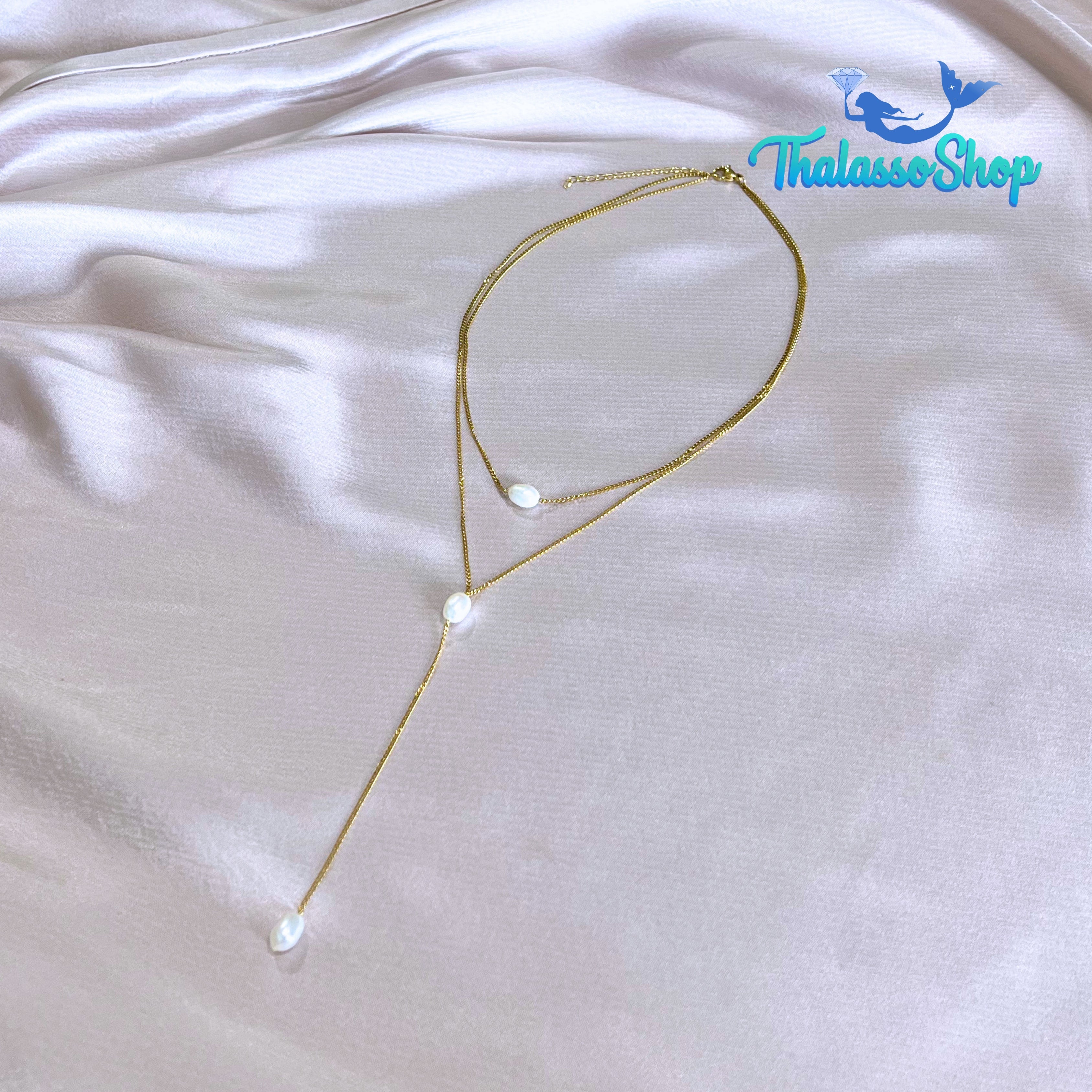LINDSEY Pearl Necklace