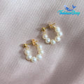 DAYANA Pearl Hoop Earrings